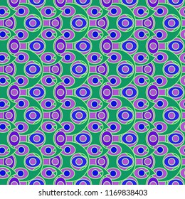 Seamless beautiful abstract background multicolor circle magian.