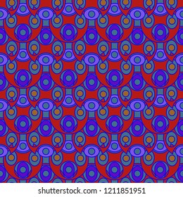 Seamless beautiful abstract background multicolored circle fairy.