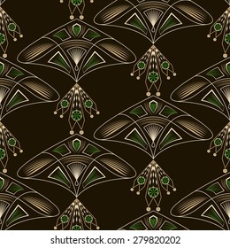 Seamless beautiful antique lace pattern ornament. Geometric background design. Vector repeating texture.