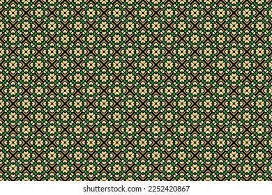 Seamless Beautiful Fashion Digital Print Art Graphic Texture Design Fabric Floral Shape Decoration Textile Vintage Modern Wallpaper Background Geometric Pattern