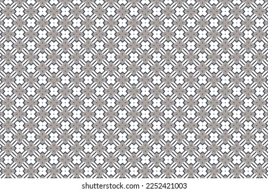 Seamless Beautiful Fashion Digital Print Art Graphic Texture Design Fabric Floral Shape Decoration Textile Vintage Modern Wallpaper Background Geometric Pattern