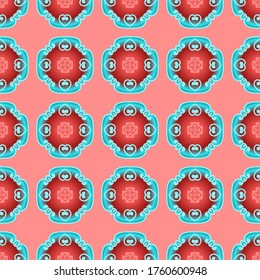 Bonito patrón floral impecable. Los diseños abstractos de textura con gradiente pueden utilizarse para fondos, motivos, textiles, papel tapiz, tejidos, envoltura de regalo, plantillas. Vector
