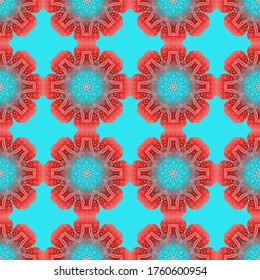 Seamless  beautiful floral Pattern. Abstract texture designs with gradient can be used for backgrounds, motifs, textile, wallpapers, fabrics, gift wrapping, templates. Vector