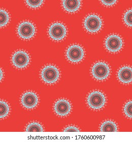 Seamless  beautiful floral Pattern. Abstract texture designs with gradient can be used for backgrounds, motifs, textile, wallpapers, fabrics, gift wrapping, templates. Vector