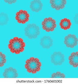 Seamless  beautiful floral Pattern. Abstract texture designs with gradient can be used for backgrounds, motifs, textile, wallpapers, fabrics, gift wrapping, templates. Vector