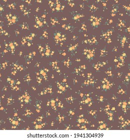 Seamless and beautiful flower illustration pattern,