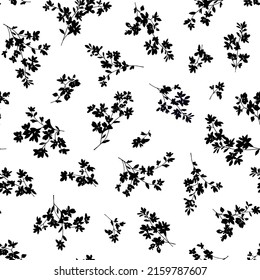 Seamless and beautiful flower illustration pattern,