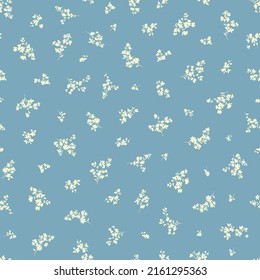 Seamless and beautiful flower illustration pattern,