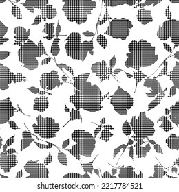 Seamless and beautiful flower illustration pattern,
