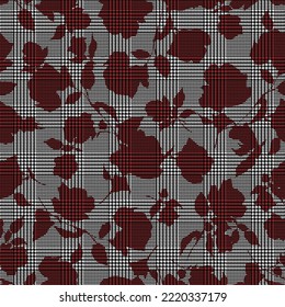 Seamless and beautiful flower illustration pattern,