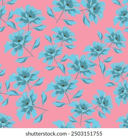 Nahtloses schönes Blumenmuster Textildesign