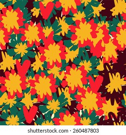 seamless beautiful flower vector illustration 