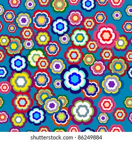 Seamless with beautiful flowers