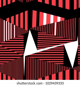 Seamless beautiful geometric pattern of different shapes