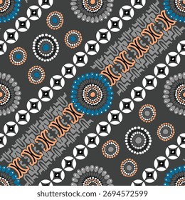 Seamless beautiful geometrical pattern textile design