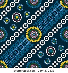 Design têxtil de padrão geométrico bonito e sem costura