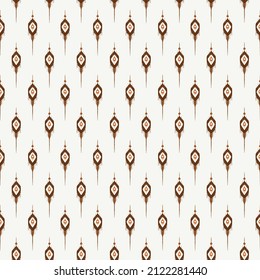 seamless beautiful ikat ethnic pattern background for fabric, carpet and wallpaper, boho, tribal, aztec , Asain, Indian style.