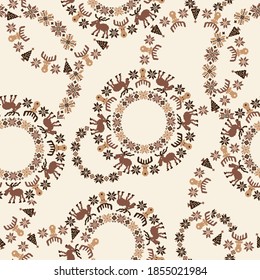Seamless and beautiful Nordic All over pattern,