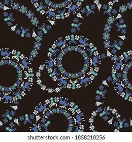 Seamless and beautiful Nordic All over pattern