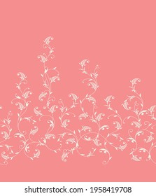 Seamless and beautiful ornament pattern composed of curved lines,