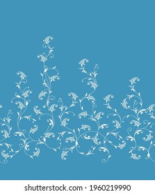 Seamless and beautiful ornament pattern composed of curved lines,