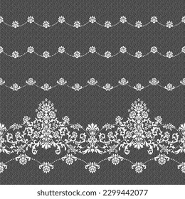 Seamless and beautiful ornament pattern composed of curved lines,