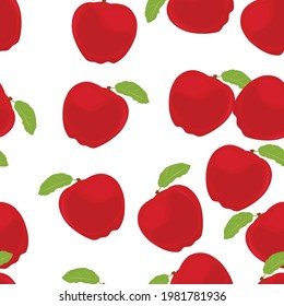 transparente hermosa manzana roja sobre fondo blanco 