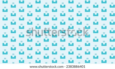  A seamless beautiful vector pattern of unsplash light blue green tritone colored logo