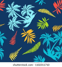 Seamless beautiful vector tropical