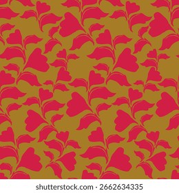 Design têxtil de padrão de flor vintage perfeito