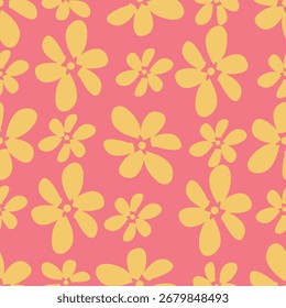 Design têxtil de padrão de flor vintage perfeito
