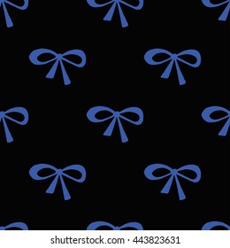 Seamless beauty bow pattern. 

