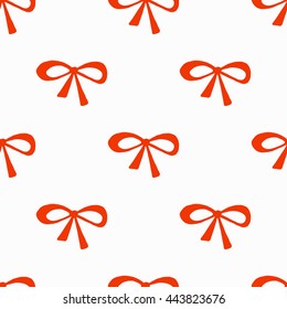 Seamless beauty bow pattern. 

