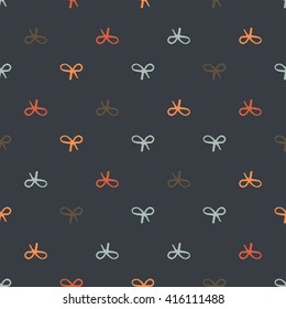 Seamless beauty bow pattern. Cute fashion illustration. Decorative background.
