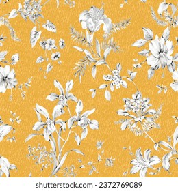 seamless bed sheet pattern design for digital print and any type of print