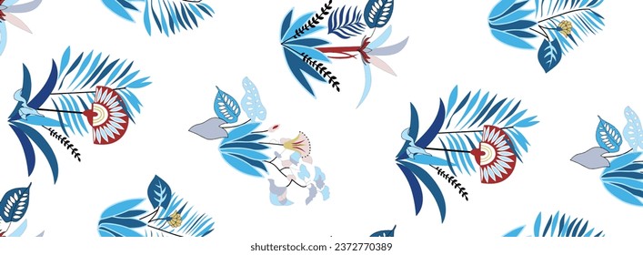 seamless bed sheet pattern design for digital print and any type of print