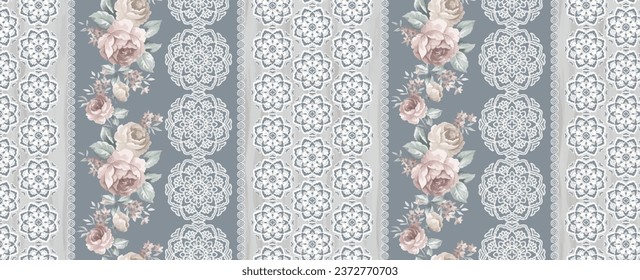 seamless bed sheet pattern design for digital print and any type of print