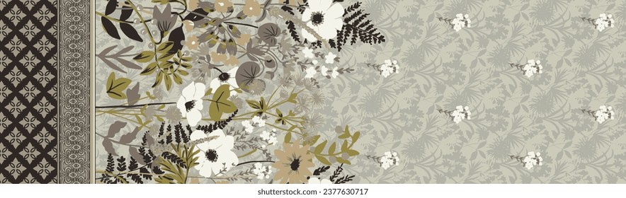 seamless bed sheet pattern design for digital print and any type of print