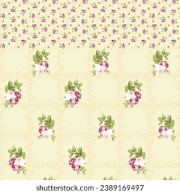 seamless bed sheet pattern design for digital print and any type of print