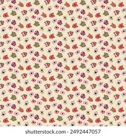 seamless bed sheet pattern design for digital print and any type of print
