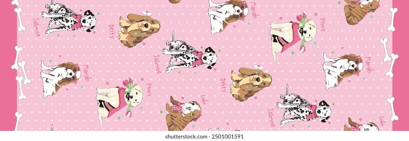 seamless bed sheet pattern design for digital print and any type of print