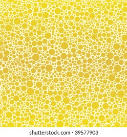 Seamless beer foam background with vector bubbles