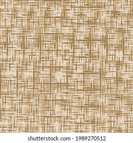 Seamless Beige Checkered Seamless Halftone Grunge Pattern. Dirt Overlay Fabric Texture. Vector  thin brushstrokes and thin checks. Dynamic striped print textures for fall winter retro fashion