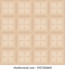Seamless beige colored old paper pattern from abstract four-sided shapes.