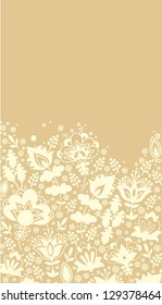 seamless beige contour drawing