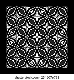 Padrão de videira floral bege liso no fundo preto com folhas verticais e flores delicadas para papel de parede sofisticado e design têxtil
