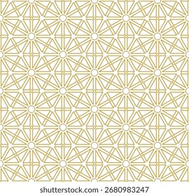 "Seamless Beige Geometric Triangles and Circles Vector Pattern"