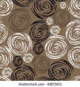 Seamless beige grunge rose pattern (From my big "Seamless collection")