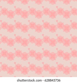 seamless beige pattern with pink figures