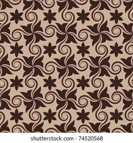 Seamless beige vector pattern.